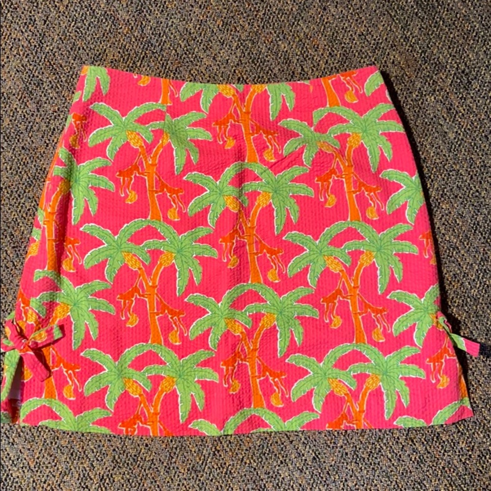 Pink palm tree Lilly Pulitzer skirt